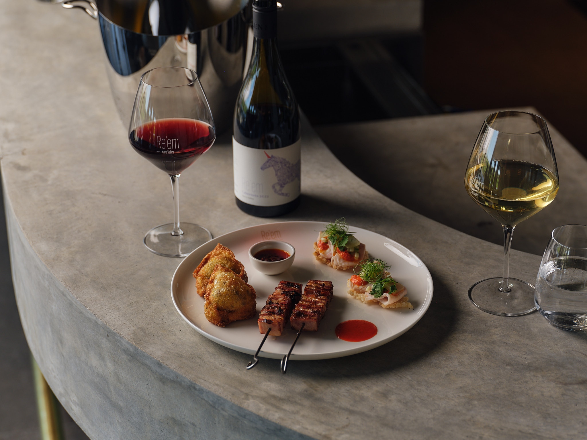 Three course dinner at Re'em
