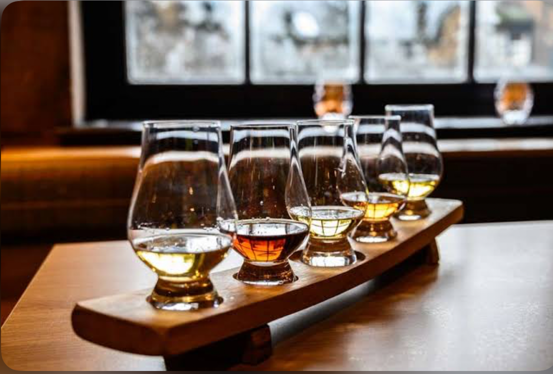 Whisky, gin and/or beer tastings